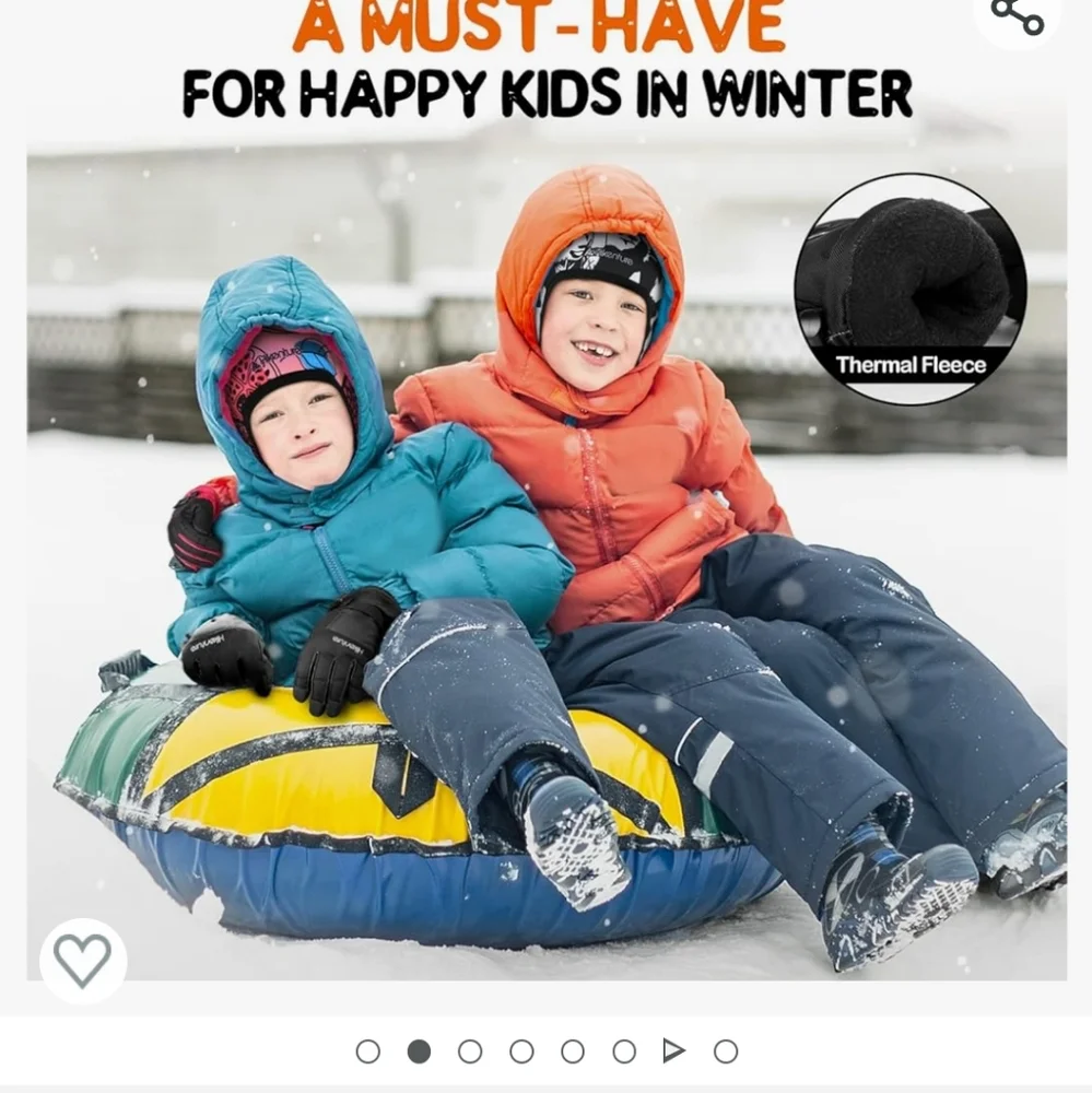 Hikentura Kids Snow Gloves size medium 7-12 , Waterproof Insulated 3 M t…